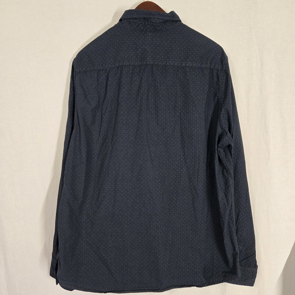 Cactus Premium Clothing Men's 100% Cotton Button Up Shirt Size‎ XLarge Drk Blue - Picture 5 of 5